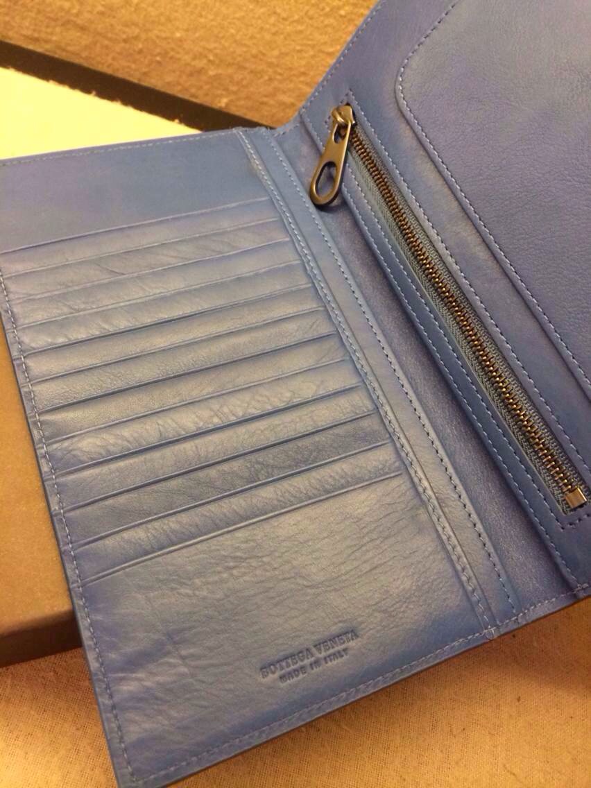 bv2015新款 深蓝色手包 男神的时尚钱夹 爆款个性钱包